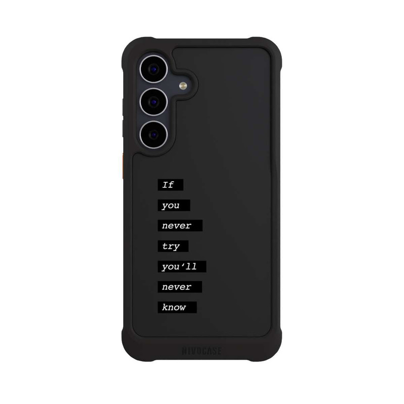 Galaxy S25 FE NIVOmax If You Try Black Transparent