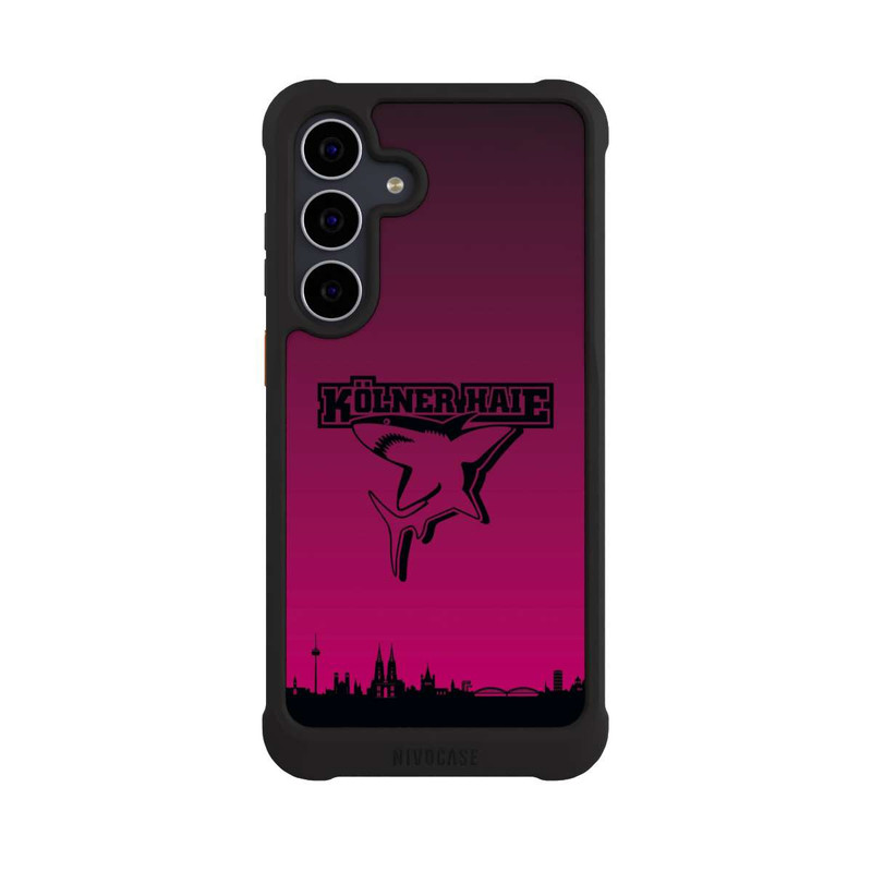 Galaxy S25 FE NIVOmax Kölner Haie Skyline Pink