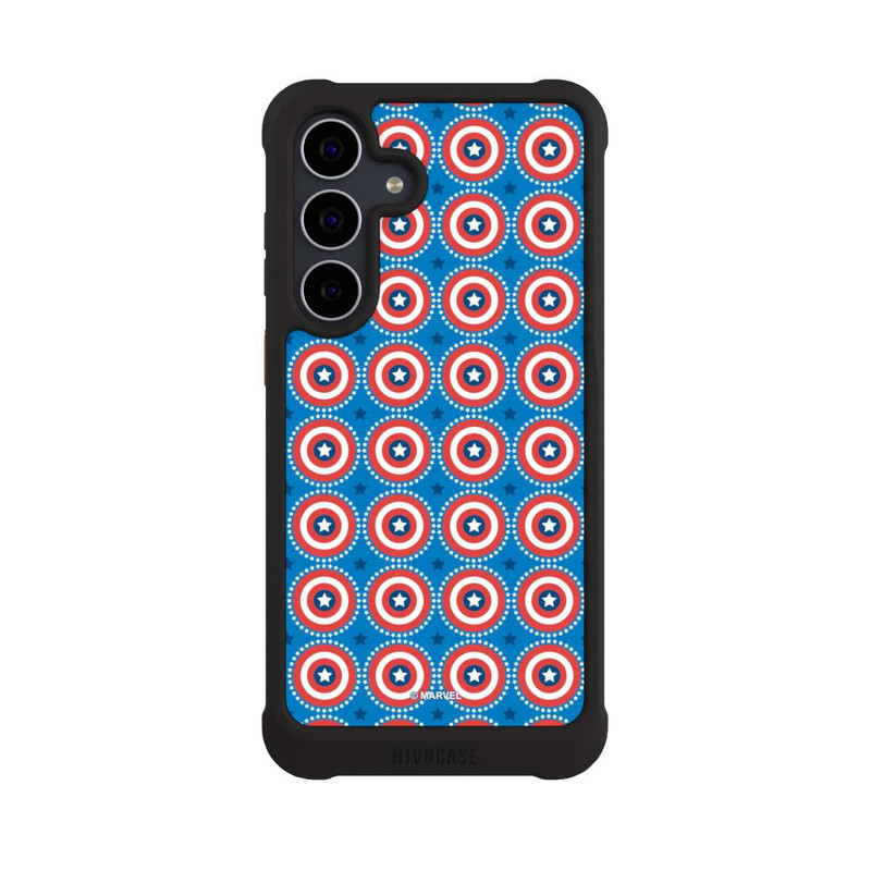 Galaxy S25 FE NIVOmax Captain American Shield Pattern