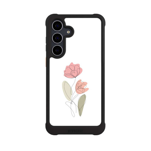 Samsung Galaxy S25 FE NIVOmax Flower Line Art Red