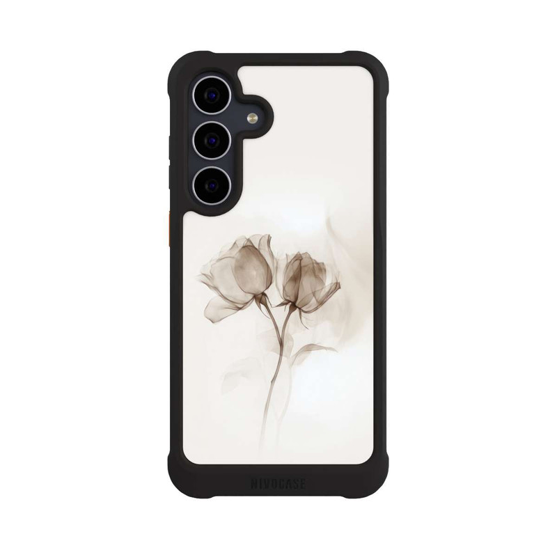Galaxy S25 FE NIVOmax Braune Rose Blume Nebel