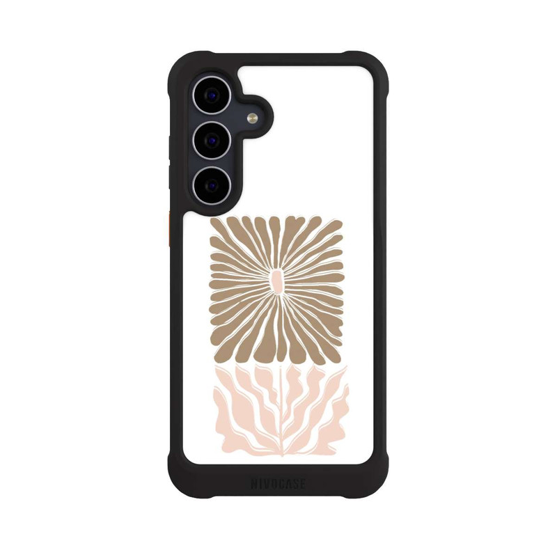 Galaxy S25 FE NIVOmax Boho Flower Caramel on White