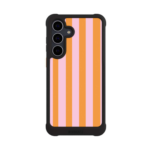 Samsung Galaxy S25 FE NIVOmax Orange Rosa Streifen
