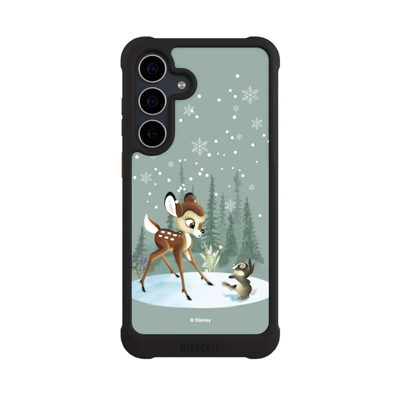 Galaxy S25 FE NIVOmax Bambi et Panpan Monde Hivernal