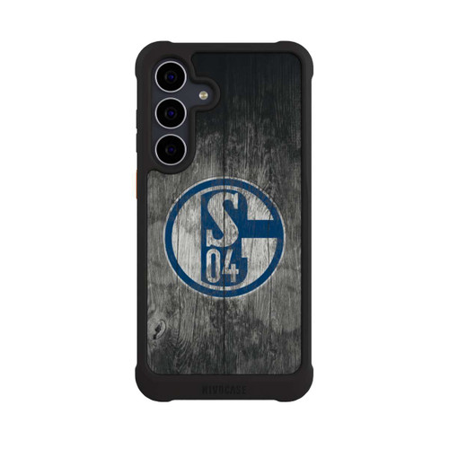 Samsung Galaxy S25 FE NIVOmax Schalke 04 Holz Look