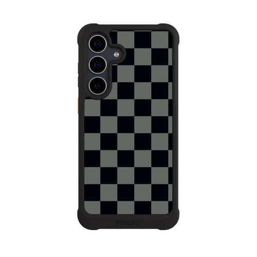 Samsung Galaxy S25 FE NIVOmax Schachbrett Schwarz Grau