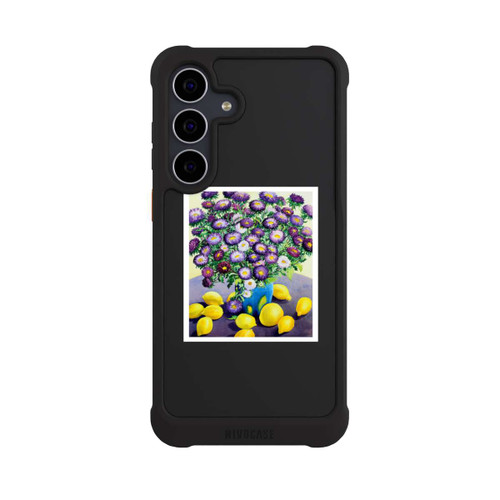 Samsung Galaxy S25 FE NIVOmax Purple Asters and Lemons by Christopher Ryland