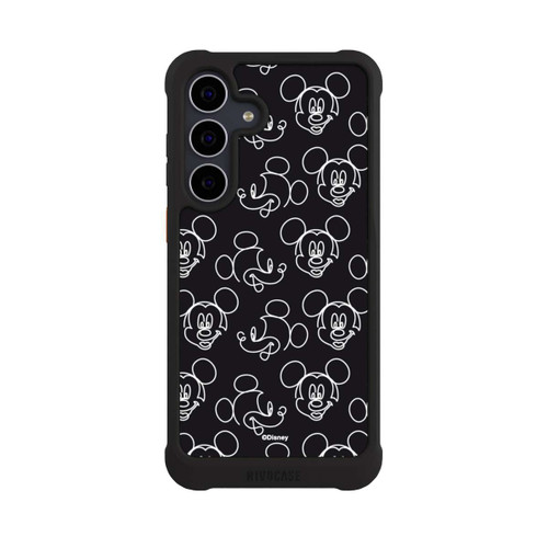 Samsung Galaxy S25 FE NIVOmax Disney Mickey Faces Black Line Art Pattern