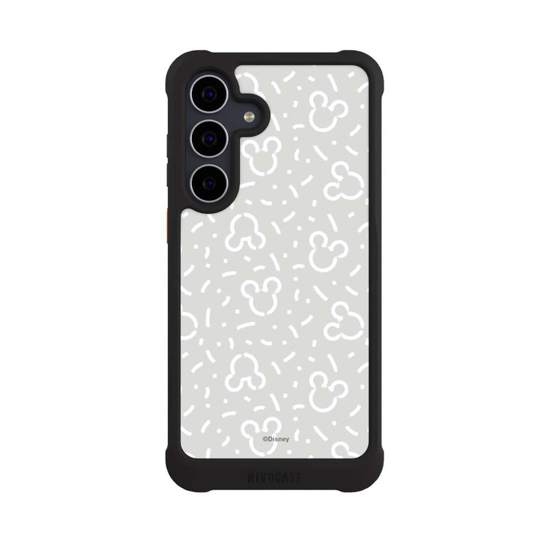 Galaxy S25 FE NIVOmax Disney Mickey Icon Pattern Grey