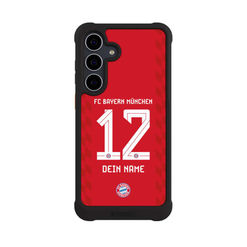 Samsung Galaxy S25 FE NIVOmax FC Bayern München Trikot Personalisierbar 25-26
