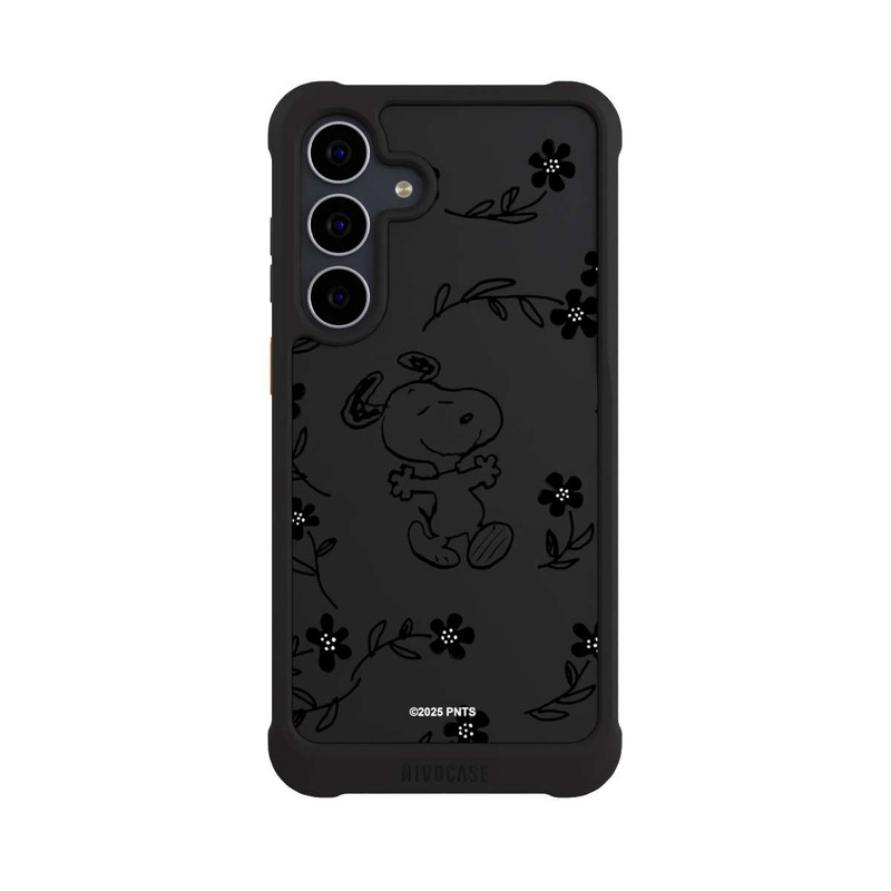 Galaxy S25 FE NIVOmax Snoopy und Flowers Transparent