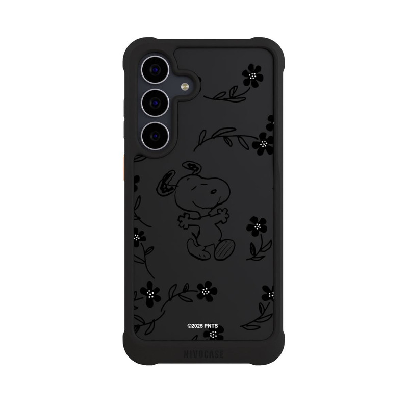 Galaxy S25 FE NIVOmax Snoopy und Flowers Transparent