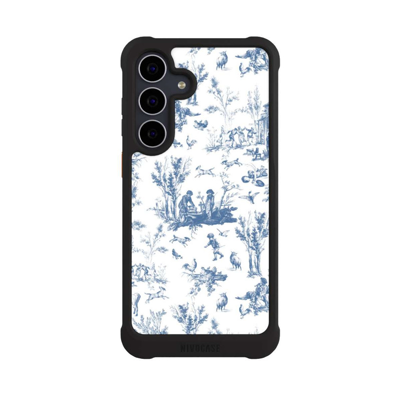 Galaxy S25 FE NIVOmax Blue Landscape Vintage Pattern