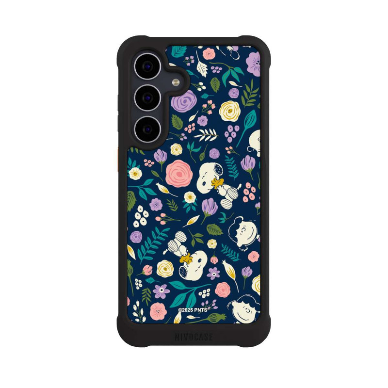 Galaxy S25 FE NIVOmax Peanuts Dark Flower Pattern