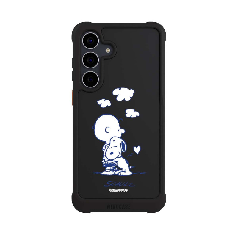 Galaxy S25 FE NIVOmax Peanuts Charlie Brown Snoopy Hug Transparent
