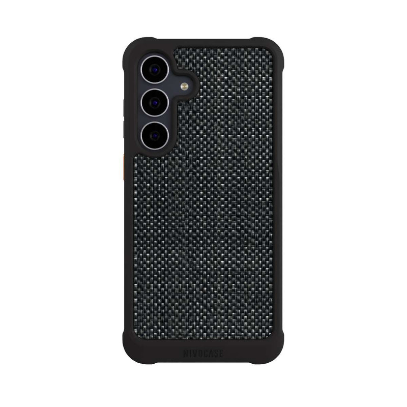 Galaxy S25 FE NIVOmax Tissu Noir Abstrait