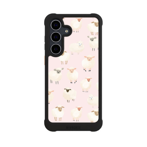 Samsung Galaxy S25 FE NIVOmax Sheep Pattern Light Pink with AI