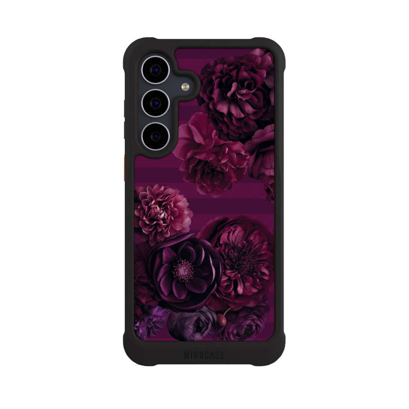 Galaxy S25 FE NIVOmax Majestic Baroque Blossom Dream Burgundy Pink mit KI