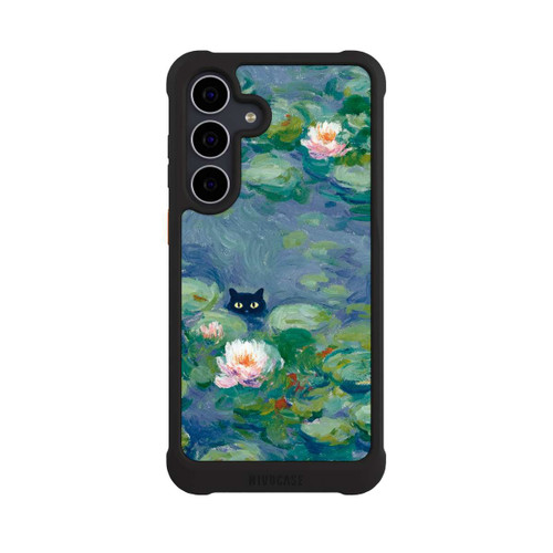 Samsung Galaxy S25 FE NIVOmax Katze im Teich Monet Gemälde Impressionismus