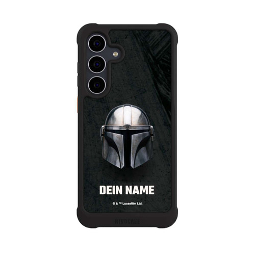 Samsung Galaxy S25 FE NIVOmax Star Wars Mandalorian Black Helmet Personalisierbar