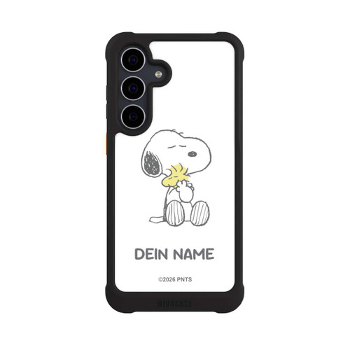 Samsung Galaxy S25 FE NIVOmax Snoopy And Woodstock Cuddling Personalisierbar