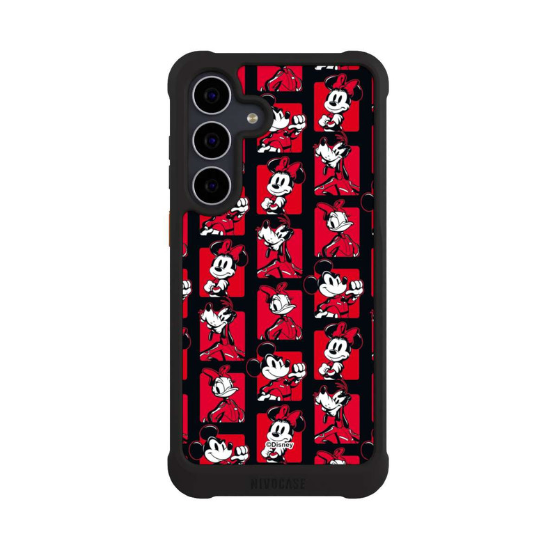Galaxy S25 FE NIVOmax Mickey Mouse Racing Pattern Red