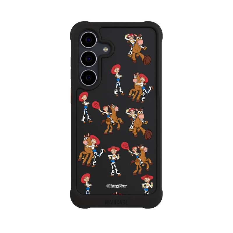 Galaxy S25 FE NIVOmax Toy Story 5 Jessie Cowboy Pattern Transparent