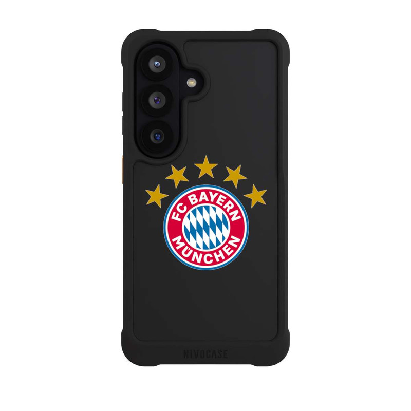 Galaxy S26 NIVOmax Logo FCB avec Étoiles - sans Fond