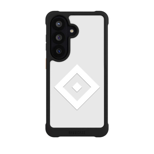 Samsung Galaxy S26 NIVOmax Rauten Logo auf HSV Grau