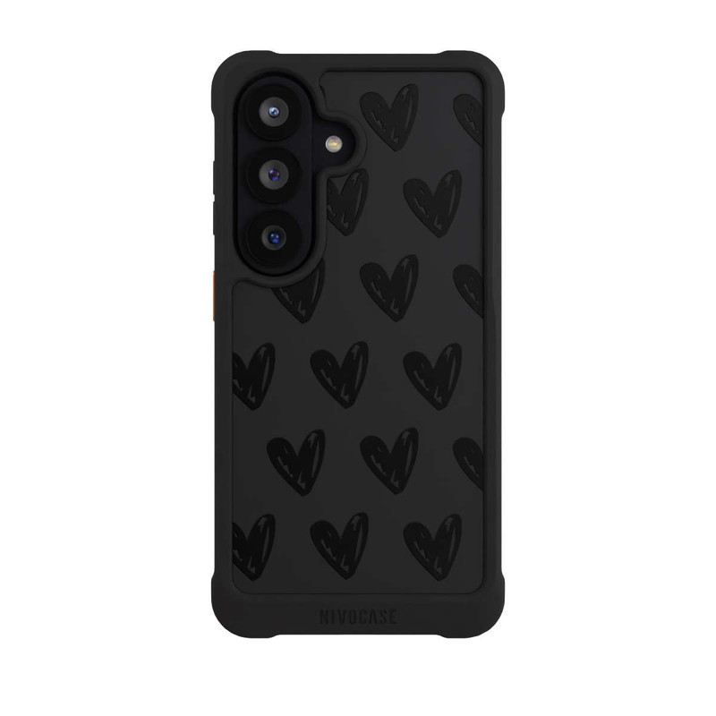 Galaxy S26 NIVOmax Herzen Schwarz ohne Hintergrund
