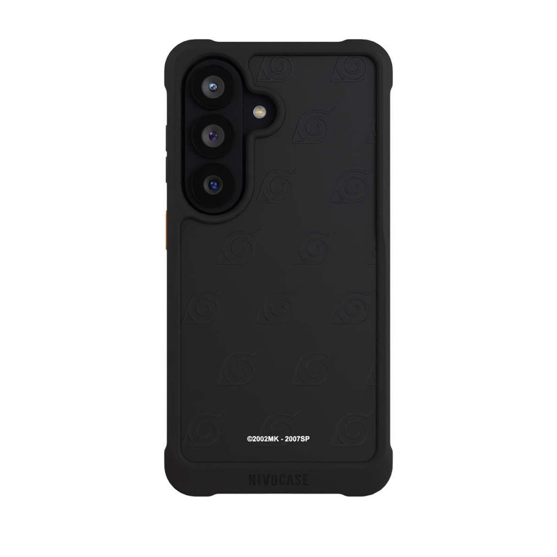 Galaxy S26 NIVOmax Konoha Pattern Noir sur Fond Transparent