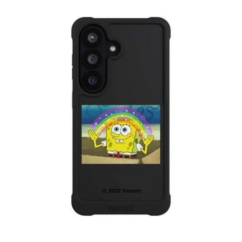 Samsung Galaxy S26 NIVOmax Spongebob - Rainbow Meme transparent