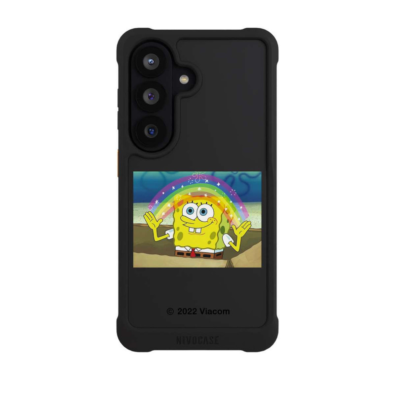 Galaxy S26 NIVOmax Spongebob - Rainbow Meme transparent