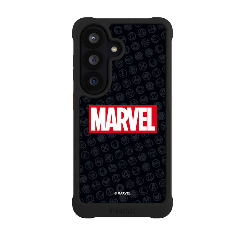 Galaxy S26 NIVOmax Marvel Logo Black Red 