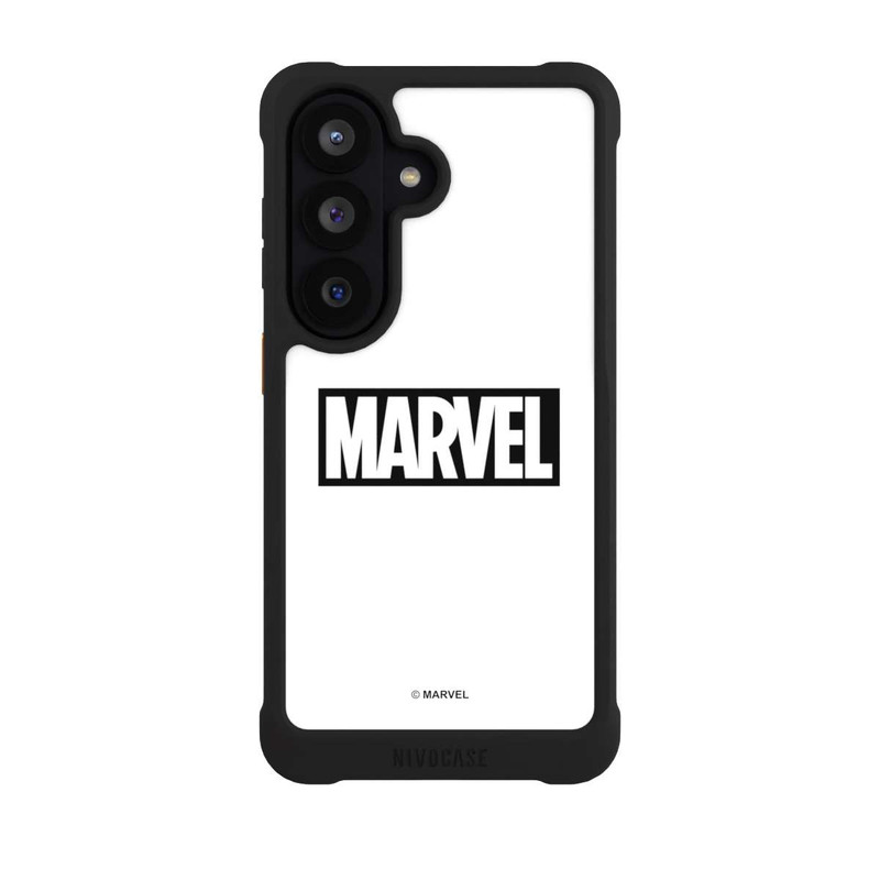 Galaxy S26 NIVOmax Marvel Logo White