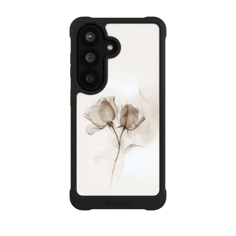 Galaxy S26 NIVOmax Braune Rose Blume Nebel