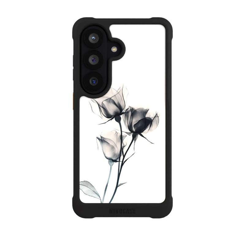 Galaxy S26 NIVOmax Schwarze Blume