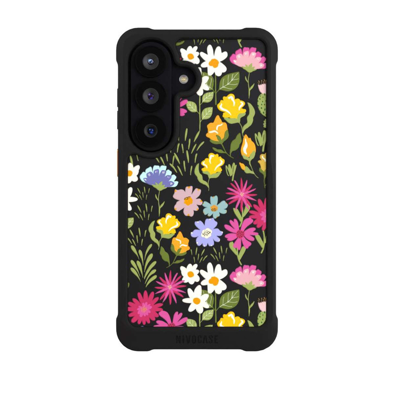 Galaxy S26 NIVOmax Bunte Sommerblumen Transparent