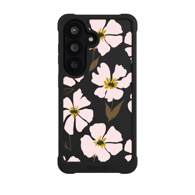 Galaxy S26 NIVOmax Simple Pastell Flowers Rose Transparent