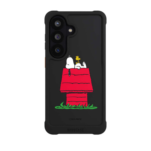Samsung Galaxy S26 NIVOmax Snoopy and Woodstock Classic transparent