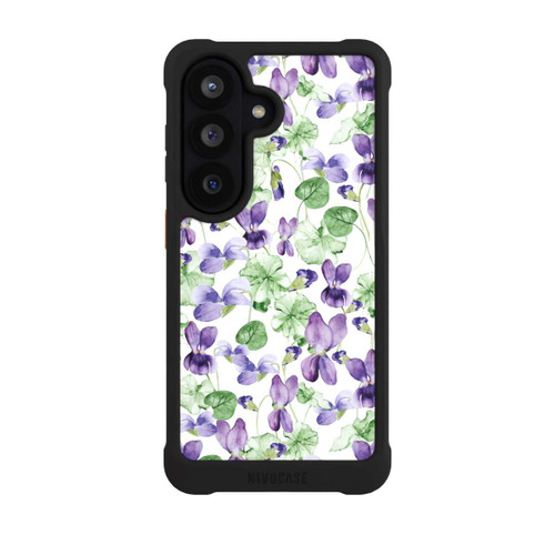 Samsung Galaxy S26 NIVOmax Purple Wildflowers Pattern Watercolor