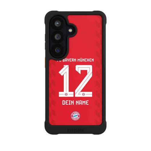 Samsung Galaxy S26 NIVOmax FC Bayern München Trikot Personalisierbar 25-26