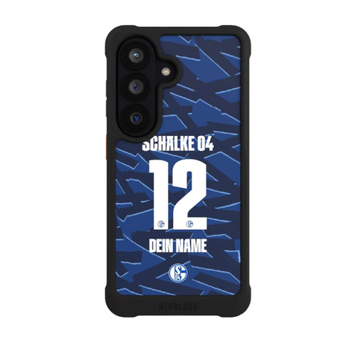 Samsung Galaxy S26 NIVOmax Schalke 04 Trikot Personalisierbar 25-26