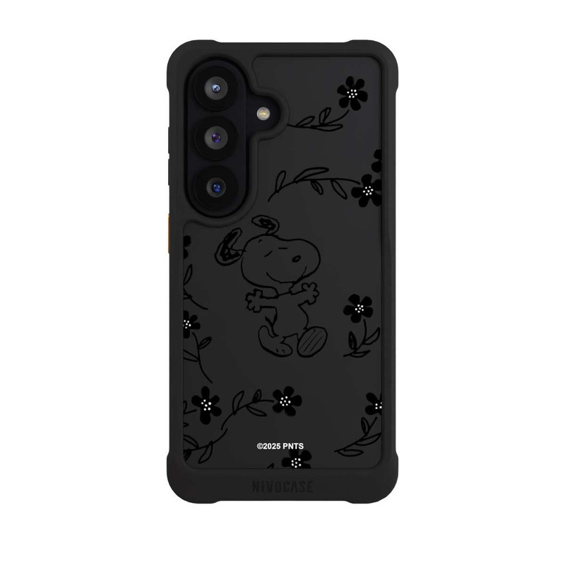 Galaxy S26 NIVOmax Snoopy und Flowers Transparent