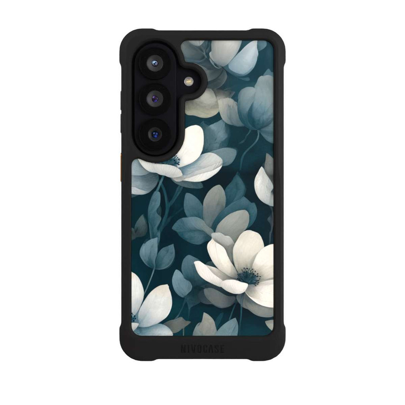 Galaxy S26 NIVOmax Petrolfarbene Negativblumen mit KI