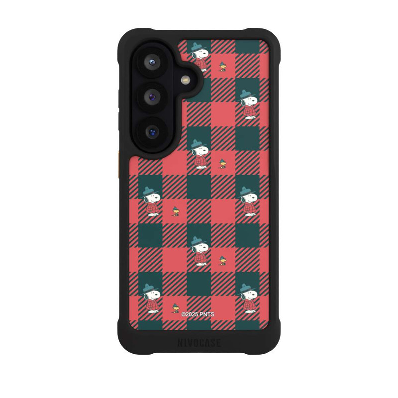 Galaxy S26 NIVOmax Peanuts Red Tartan Pattern
