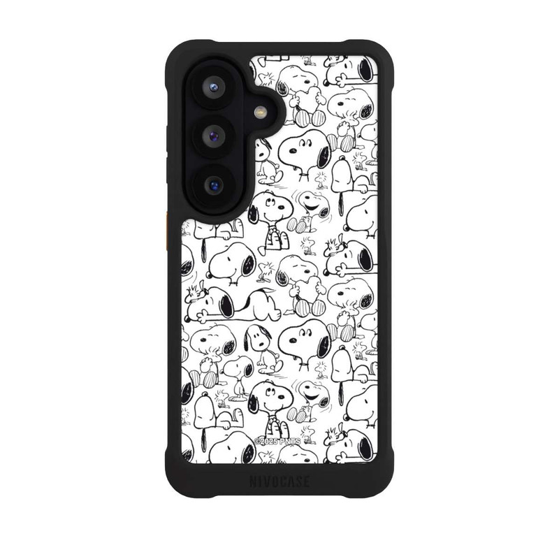 Galaxy S26 NIVOmax Classic Snoopy Pattern White