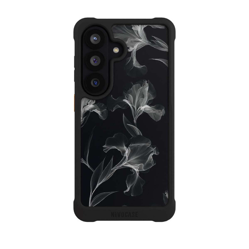 Galaxy S26 NIVOmax Fleurs en Noir et Blanc Radiographie