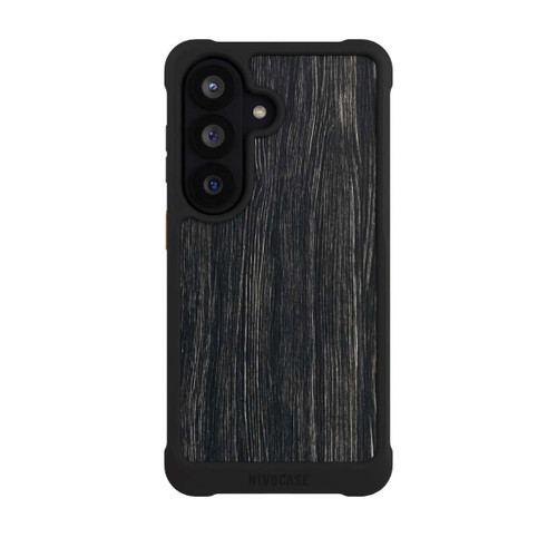 Samsung Galaxy S26 NIVOmax Dunkle Holzstruktur