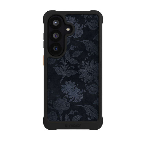 Samsung Galaxy S26 NIVOmax Velours Floral Argenté